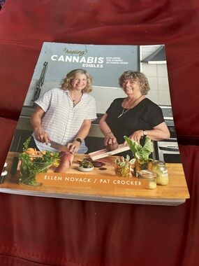 Healing Cannabis Edibles Cookbook by Ellen Novack & Pat Crocker - Blue Cover